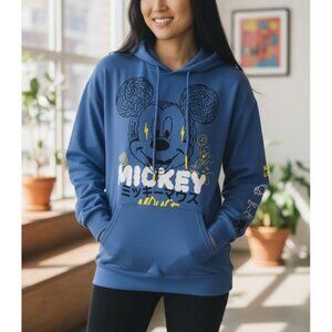 Disney Mickey Mouse Blue Hoodie Size S